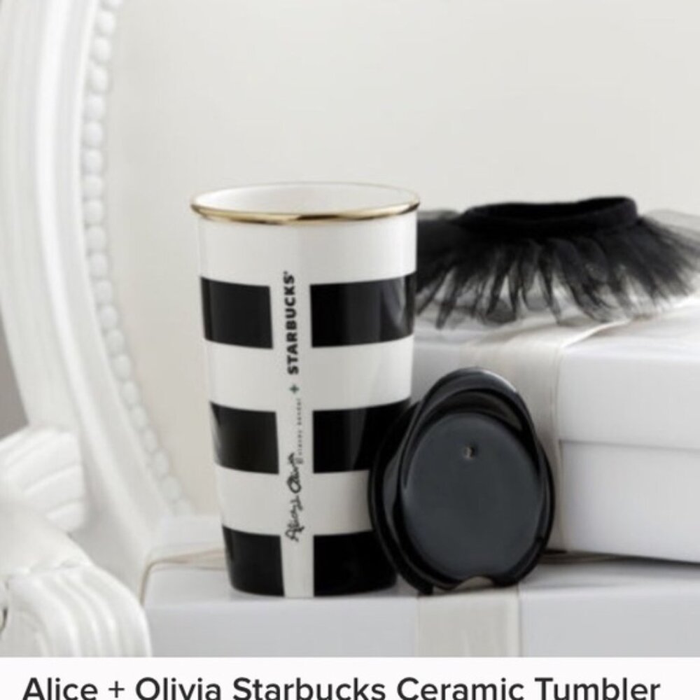 Starbucks Alice & Olivia 12oz Tutu Travel Mug - Picture 3 of 13